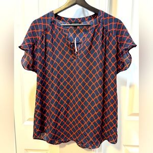 NEW Banana Republic Geometric Top Size M